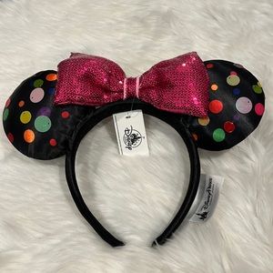 Disney Parks Minnie Mouse Rock The Dots Ears New